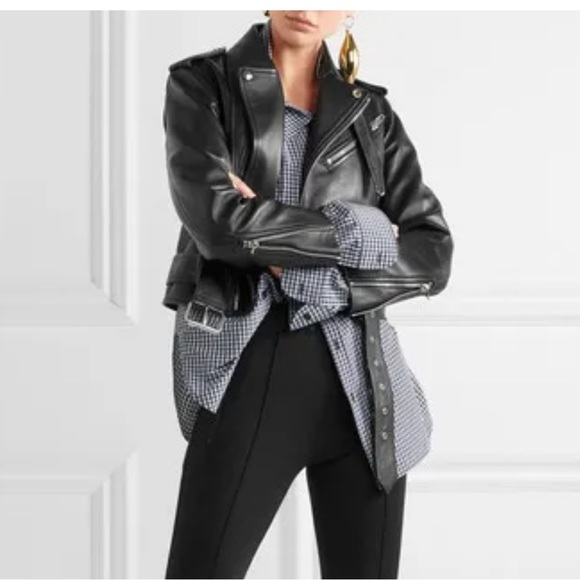 Balenciaga luxury  leather biker jacket 🔥 - Picture 16 of 16